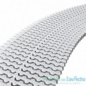Módulo rejilla transversal blanca para curvas Astralpool 35/245 mm