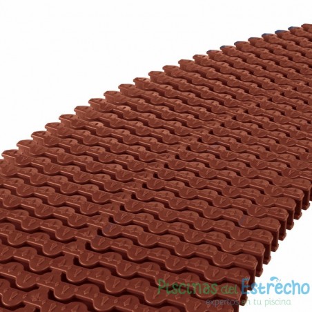 Módulo rejilla transversal marrón para curvas Astralpool 35/335 mm