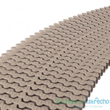 Módulo rejilla transversal marfil para curvas Astralpool 35/335 mm