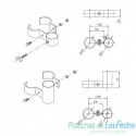 Soporte sombrilla para silla socorrista