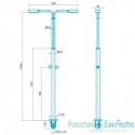Ducha piscina AstralPool Angel con 2 rociadores