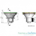 Sumidero redondo 2" para piscina de liner