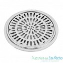 Reja de desagüe en acero inox. d. 300 mm.