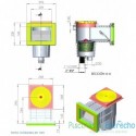 Skimmer tapa circular Astralpool para piscina liner