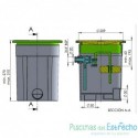 Regulador de nivel para piscina hormigón