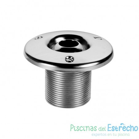 Boquilla Impulsión Para Piscina De Hormigón Inox AISI-316 rosca ext. Longitud 50 mm