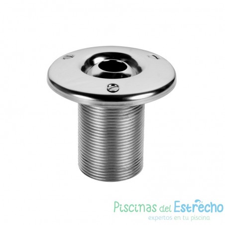 Boquilla Impulsión Para Piscina De Hormigón Inox AISI-316 rosca ext. Longitud 70 mm