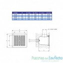 Sumidero poliéster 330 x 330 salida d.75