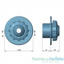 Boquilla Impulsión Multiflow Para Piscina De Hormigón D50 PN.10