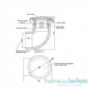 Rejilla sumidero 2" para spa ABS blanco