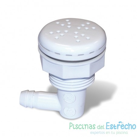 Boquilla soplante salida lateral 3/8\ ABS blanco"
