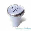 Boquilla soplante roscada en ABS blanco