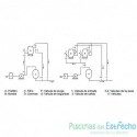 Dosificador de cloro y bromo CTX Clorimax 60 Lts