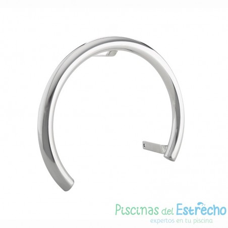 Agarradera Nadador Contracorriente Semi Circular Inox Pulido