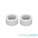Recambio clorador Zodiac Adaptador PVC para pegar 1" 1/2