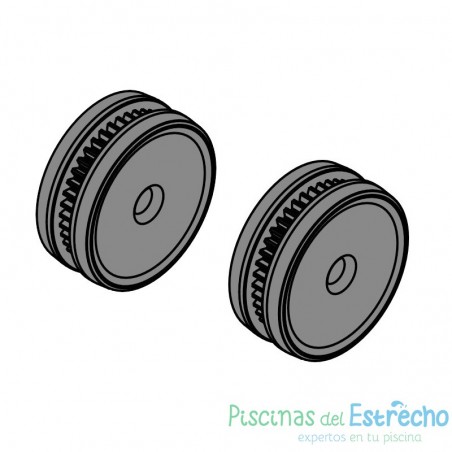 Recambio limpiafondos Zodiac Ruedas traseras completas (2 unidades)