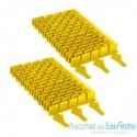 Recambio limpiafondos Zodiac Cepillo de goma amarillo (2 unidades)