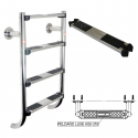 Escalera partida Astralpool parte inferior peldaños Luxe