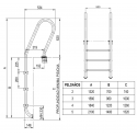 Escalera para piscina Mod Mixto Astralpool