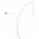 Pasamano Escalera Standard 2 peldaños AISI-304