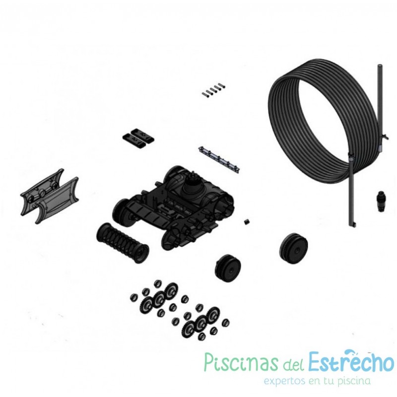 Recambio limpiafondos Zodiac Bloque de tracción completo con motor y cable