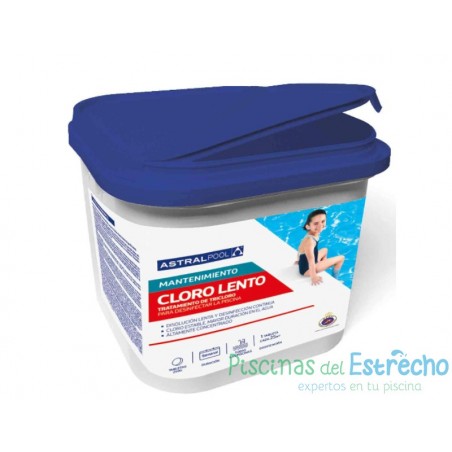 Cloro Lento en pastillas de 250 gramos Astralpool 0% Bórico