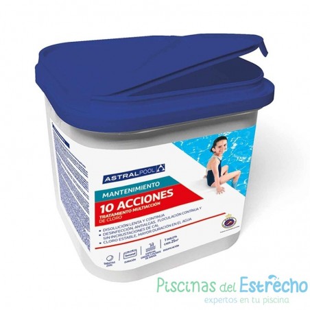 Multi Acción pastillas Astralpool ACTION 10 0% Bórico