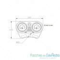 Conjunto panel manometros 3 kg/cm2