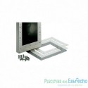 Complemento Inox montaje equipo natación contracorriente en piscina liner