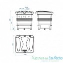 Caseta enterrada Ramses Aster 550 Sena 1 cv