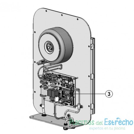 Recambio clorador Zodiac PCB alimentación