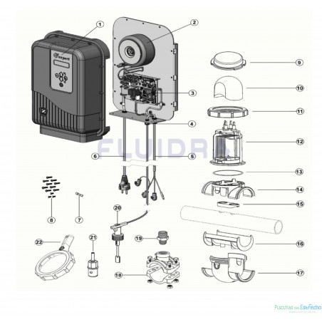 Despiece Recambios clorador Zodiac EI² EXPERT