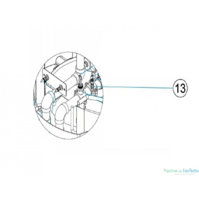 Recambio Collarin de Toma 50X½" HEAT II