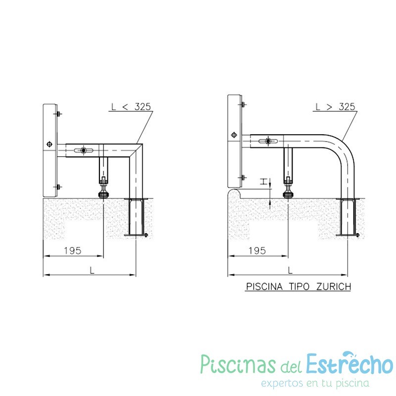 Soporte panel viraje