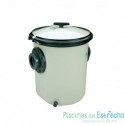 Prefiltro bomba piscina en poliéster + FV 33 l. Astralpool Ø 140mm.