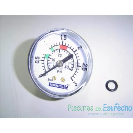 Recambio filtro Astralpool Manómetro 1/8" 3 Kg/cm²