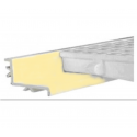 Perfil soporte para rejilla rebosadero piscina Beige