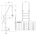 Escalera para piscina Mod Standard