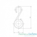 Gancho cuerda corcheras