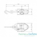 Tensor corcheras en latón
