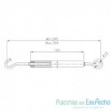 Tensor corcheras en inox AISI-316