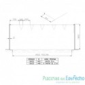 Postes natación espalda para piscina a partir de 21 mts