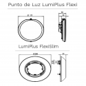 Embellecedor FlexiSlim AstralPool para instalación en pared