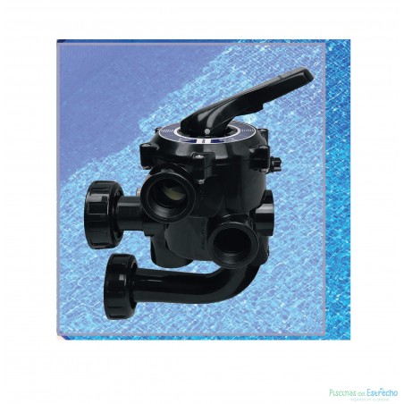 Válvula selectora Astralpool Classic Plus Lateral 1½" con enlaces