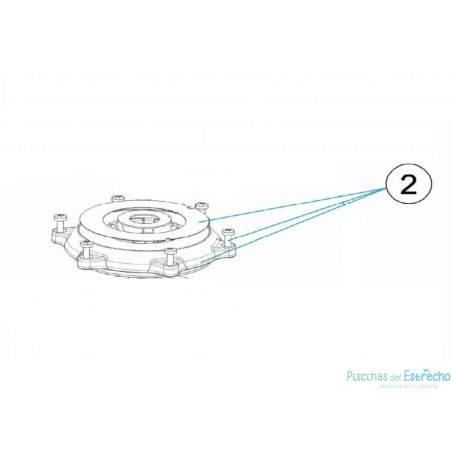 Recambio Astralpool Tapa Válvula Selectora 1 ½"