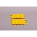 Recambio limpiafondos Zodiac Cepillo de goma amarillo (2 unidades)