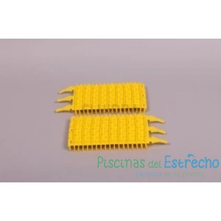 Recambio limpiafondos Zodiac Cepillo de goma amarillo (2 unidades)