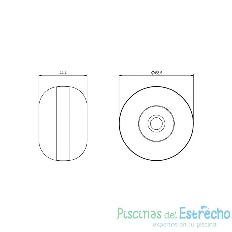 Corchera para piscinas Astralpool Roma 16,50 metros