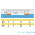 Corchera para piscinas Astralpool Roma 25 metros