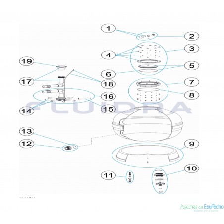 Despiece Recambios filtro Astralpool Vesubio